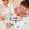 Zabawka edukacyjna Montessori dla dzieci – drewniane patyczki + karty